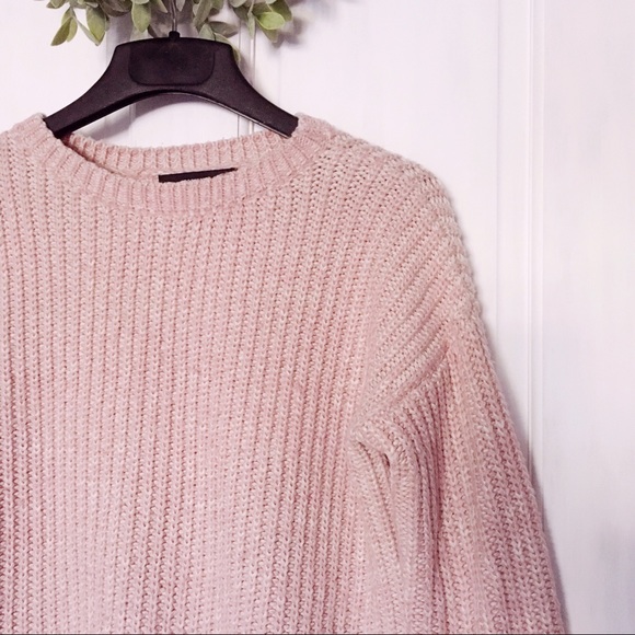 Forever 21 | Chunky Knit Blush Sweater Sz S VGUC - Picture 3 of 5